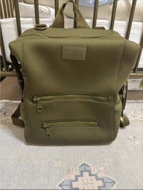 Dagne Dover Indi Diaper Backpack in Dark Moss, Large